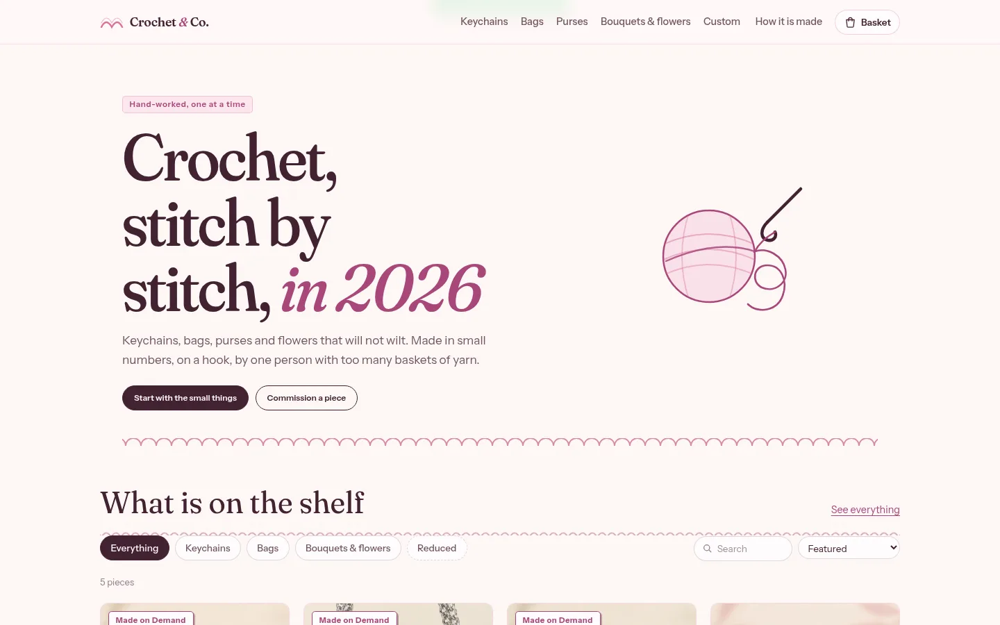 Crochet & Co. Handmade Storefront