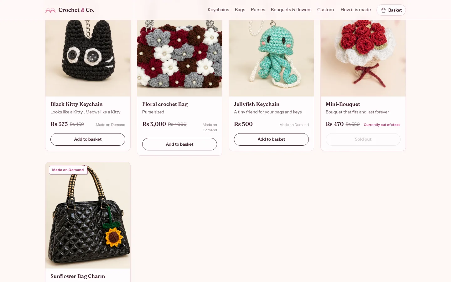 Crochet & Co. Handmade Storefront screenshot 2